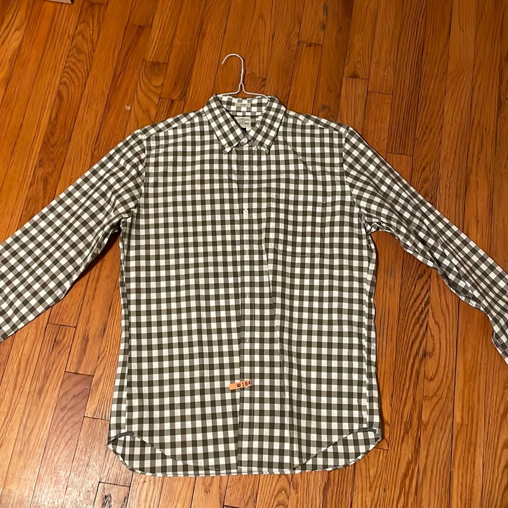 Gray and white jcrew size L